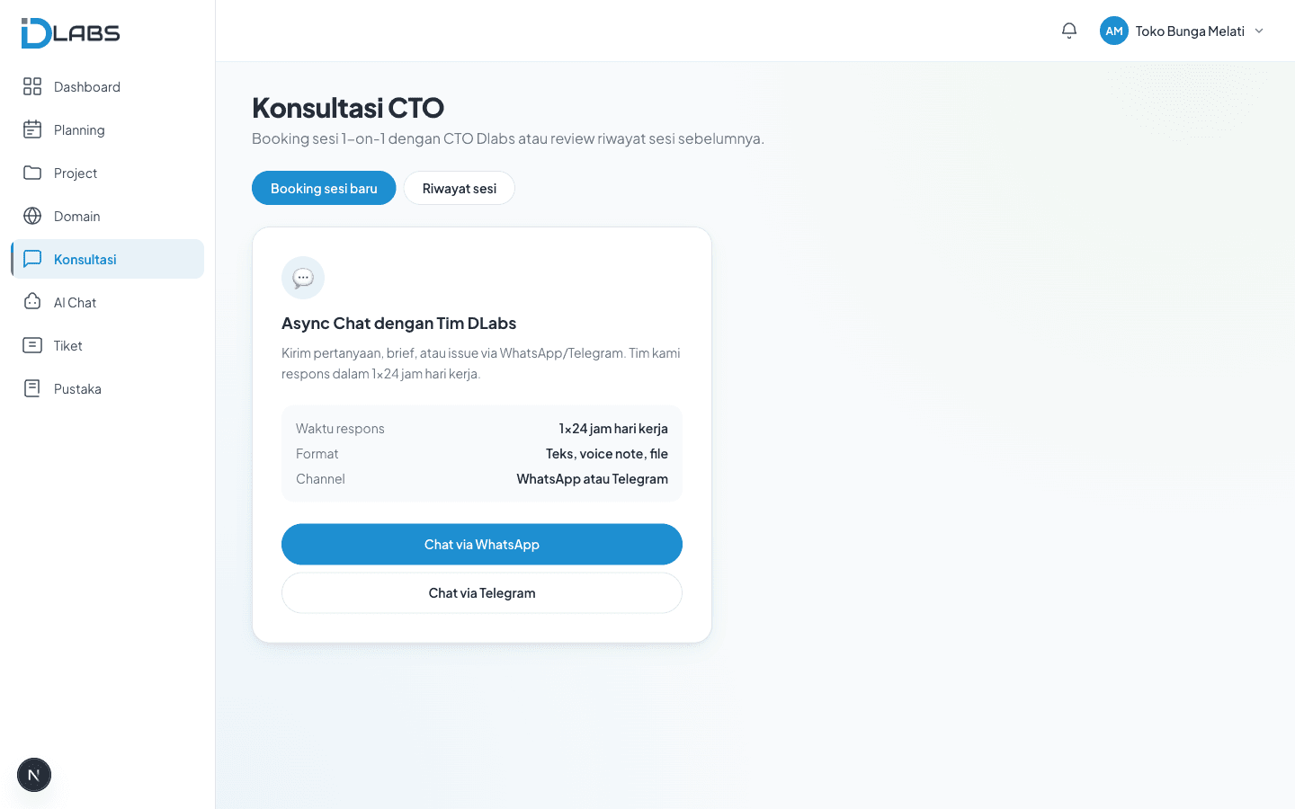 Booking konsultasi CTO