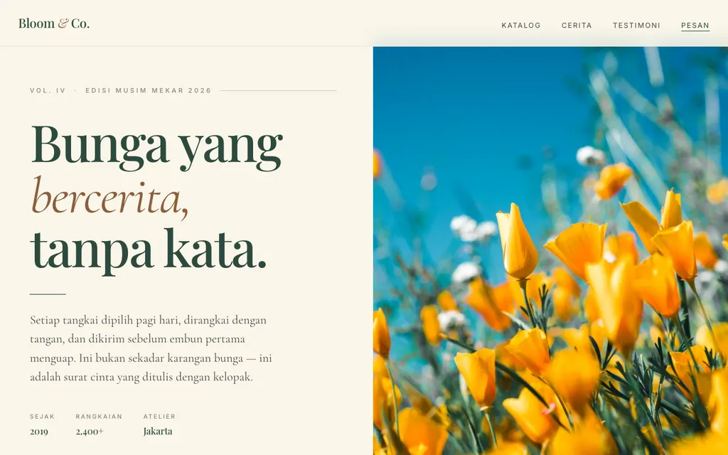 Screenshot Bloom & Co.
