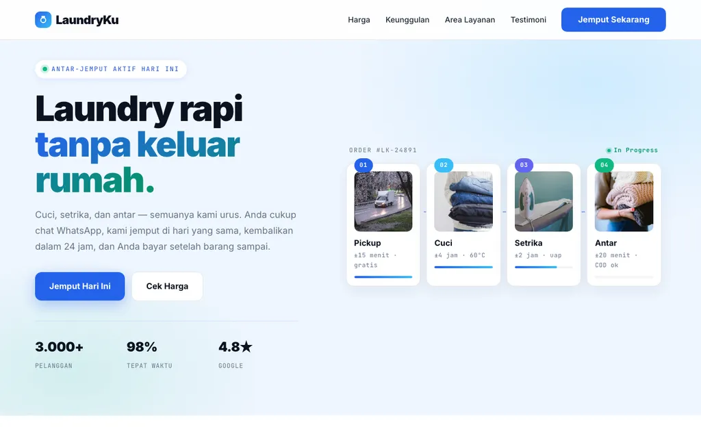 Screenshot LaundryKu